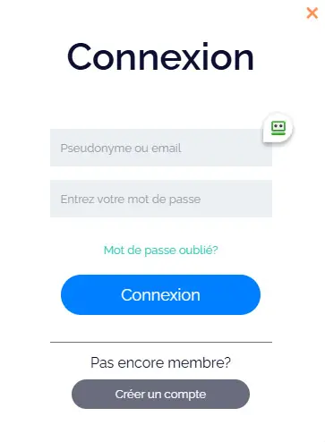 Connexion des membres du HAPPY HUGO CASINO