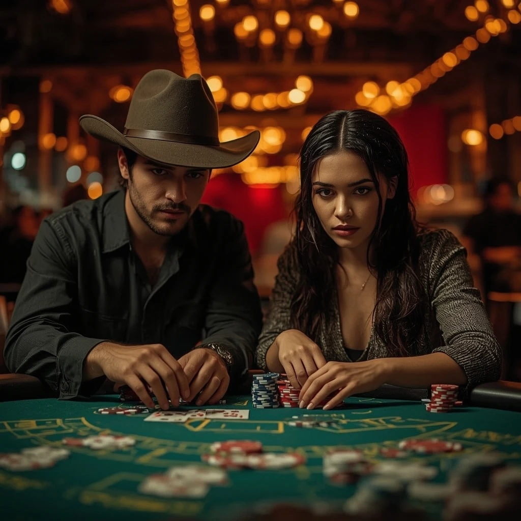 photo de deux joueurs de poker HAPPY HUGO CASINO